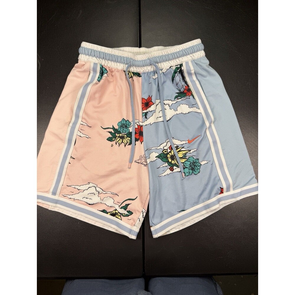 Nike Dri-FIT DNA+ Basketball Shorts Mens Pink Blue Floral Color Stretch Small